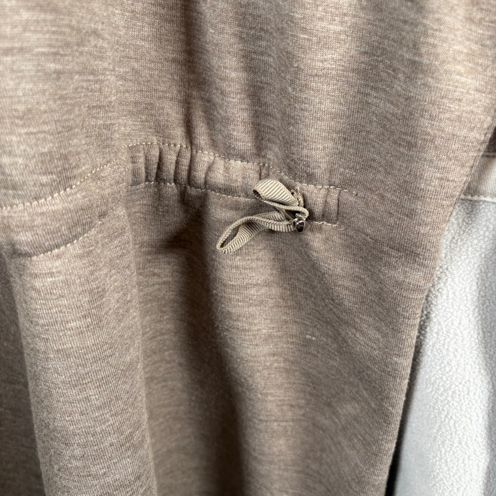 Fabletics Tan And Gray Open Front Cardigan Relaxe… - image 6